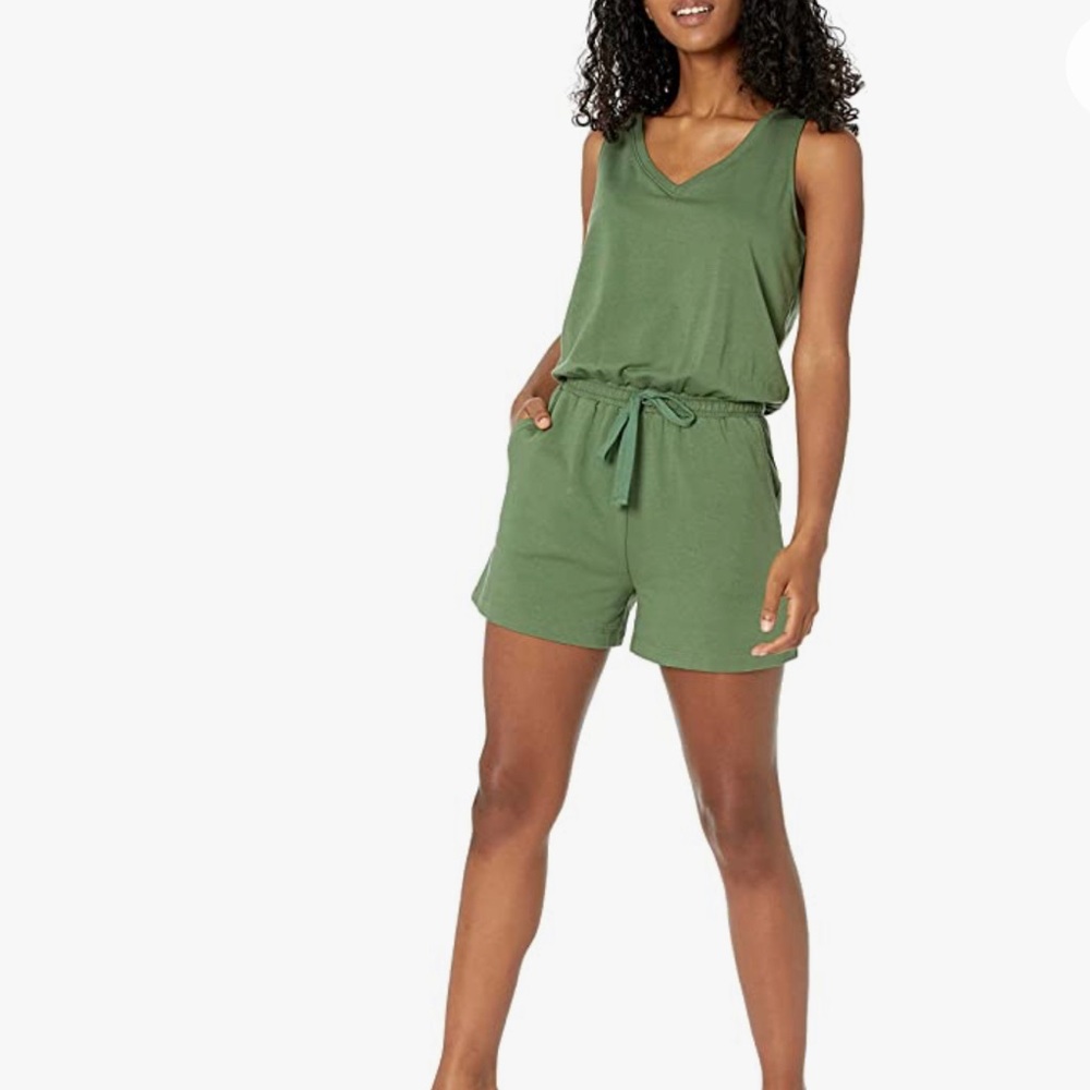 Amazon Essential Women’s Studio Terry Fleece Romper